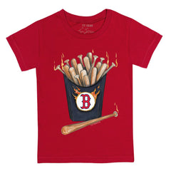 Boston Red Sox Tiny Turnip Youth Hot Bats T-Shirt - Red
