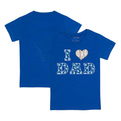 Los Angeles Dodgers Tiny Turnip Youth I Love Dad T-Shirt - Royal