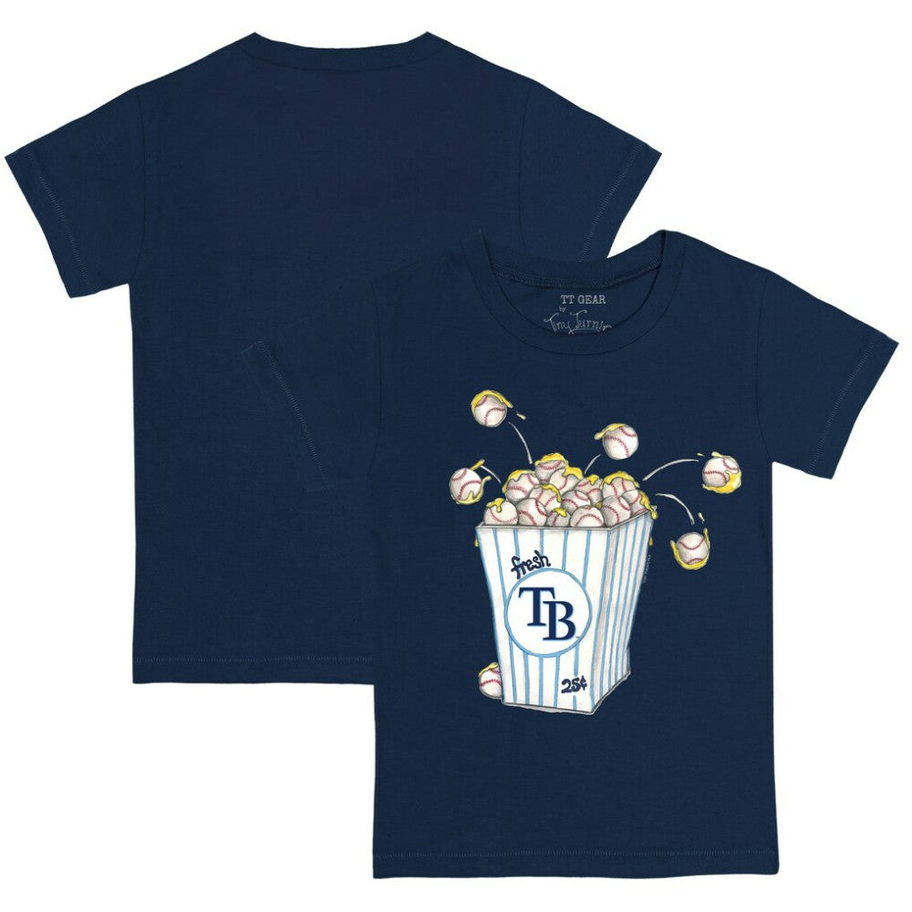 Tampa Bay Rays Tiny Turnip Youth Popcorn T-Shirt - Navy