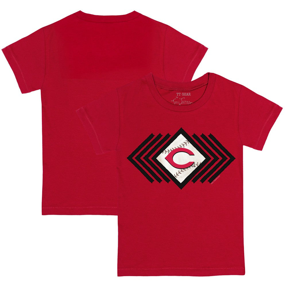 Cincinnati Reds Tiny Turnip Youth Prism Arrows T-Shirt - Red