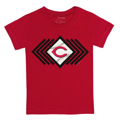 Cincinnati Reds Tiny Turnip Youth Prism Arrows T-Shirt - Red