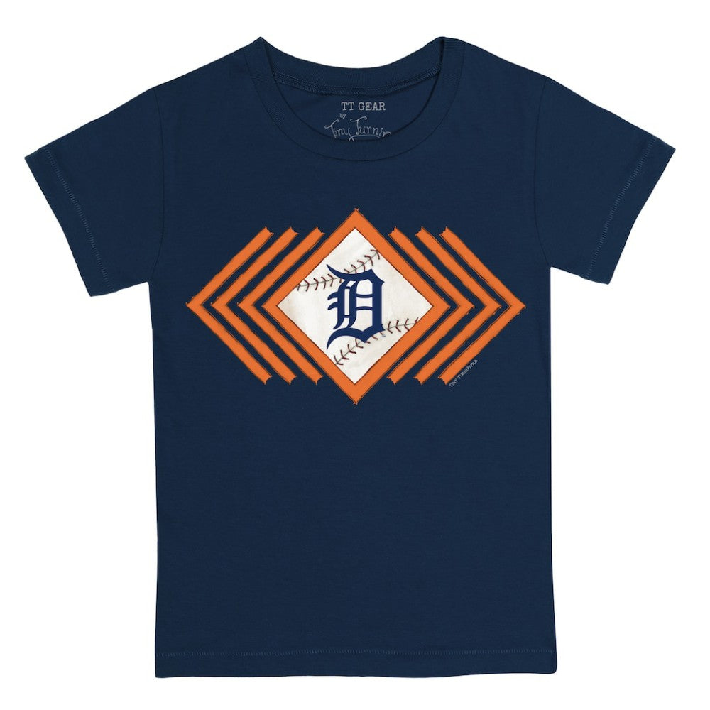Detroit Tigers Tiny Turnip Youth Prism Arrows T-Shirt - Navy
