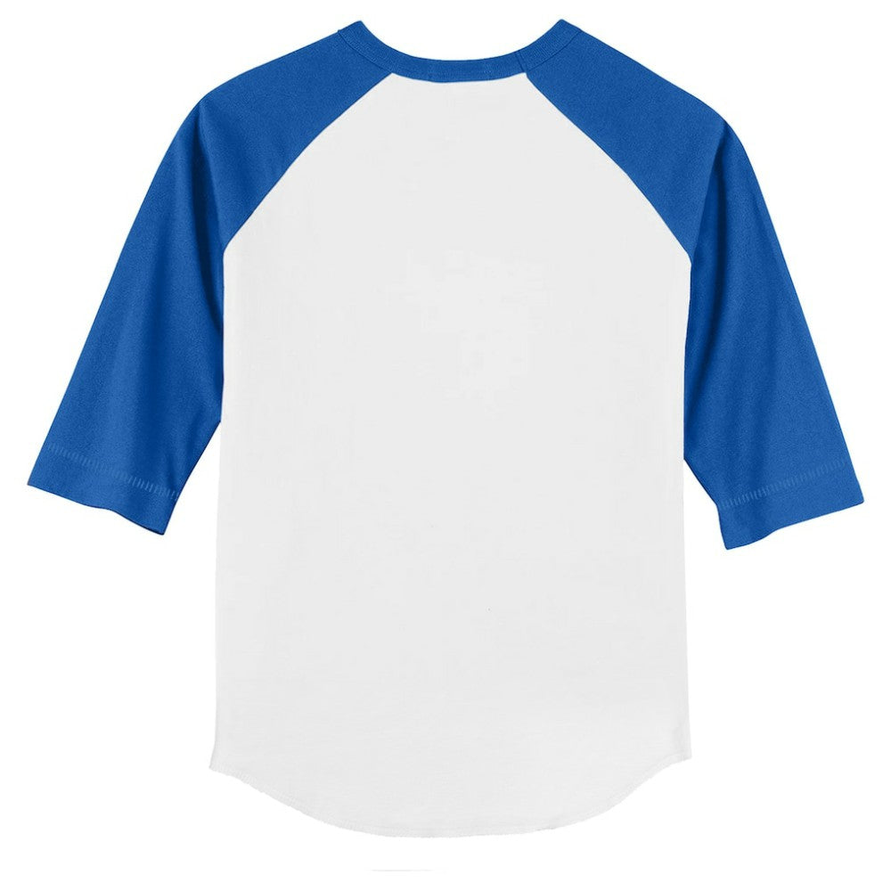 Texas Rangers Tiny Turnip Youth Prism Arrows 3/4-Sleeve Raglan T-Shirt - White/Royal
