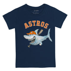 Houston Astros Tiny Turnip Youth Shark T-Shirt - Navy