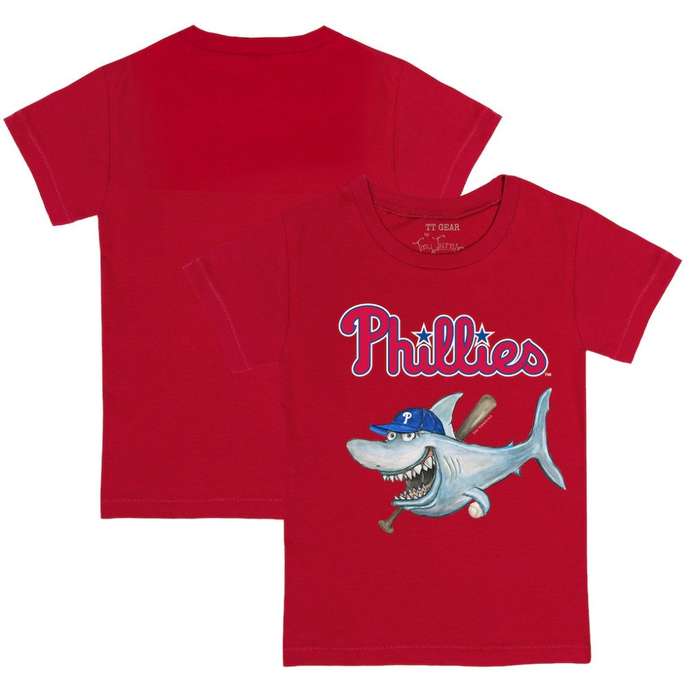 Philadelphia Phillies Tiny Turnip Youth Shark T-Shirt - Red