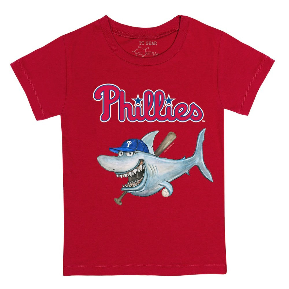 Philadelphia Phillies Tiny Turnip Youth Shark T-Shirt - Red