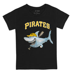 Pittsburgh Pirates Tiny Turnip Youth Shark T-Shirt - Black