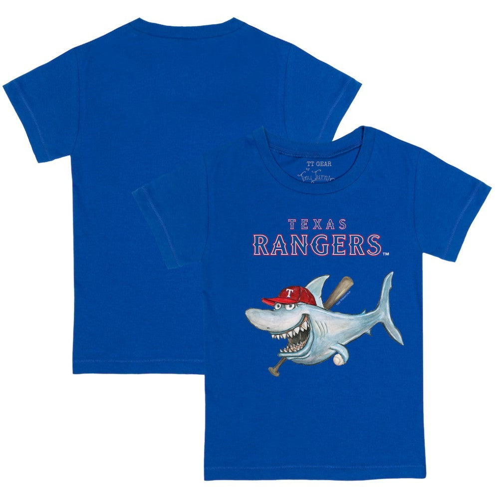 Texas Rangers Tiny Turnip Youth Shark T-Shirt - Royal