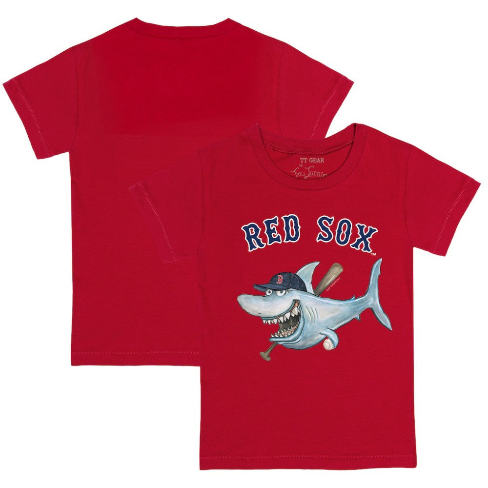 Boston Red Sox Tiny Turnip Youth Shark T-Shirt - Red