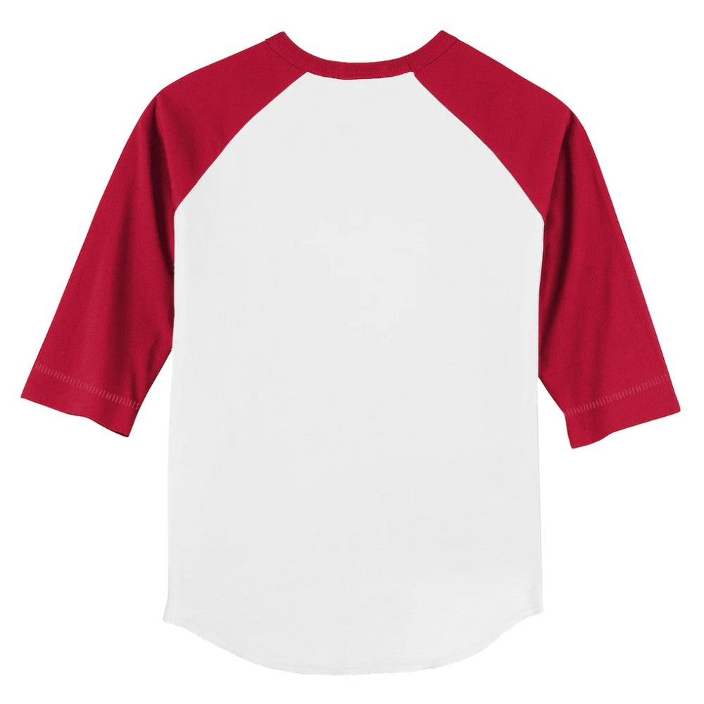 Philadelphia Phillies Tiny Turnip Youth Shark 3/4-Sleeve Raglan T-Shirt - White/Red