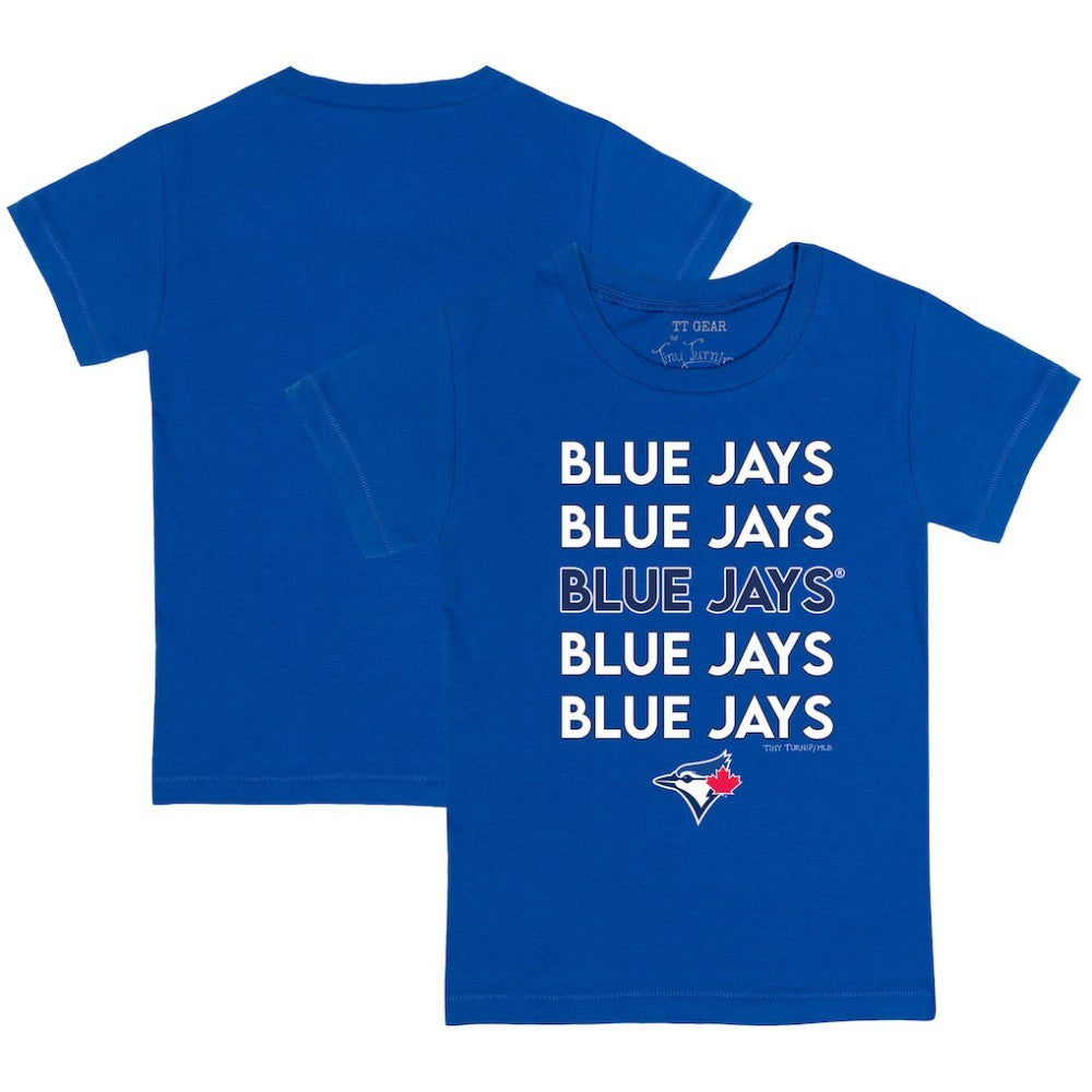 Toronto Blue Jays Tiny Turnip Youth Stacked T-Shirt - Royal