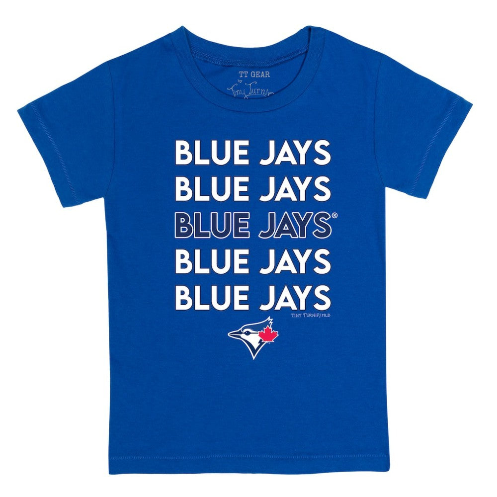 Toronto Blue Jays Tiny Turnip Youth Stacked T-Shirt - Royal