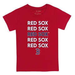 Boston Red Sox Tiny Turnip Youth Stacked T-Shirt - Red