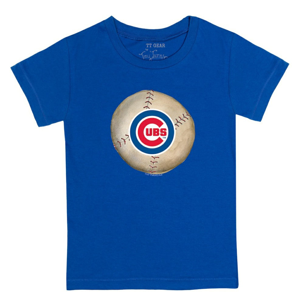 Chicago Cubs Tiny Turnip Youth Stitched Baseball T-Shirt - Royal