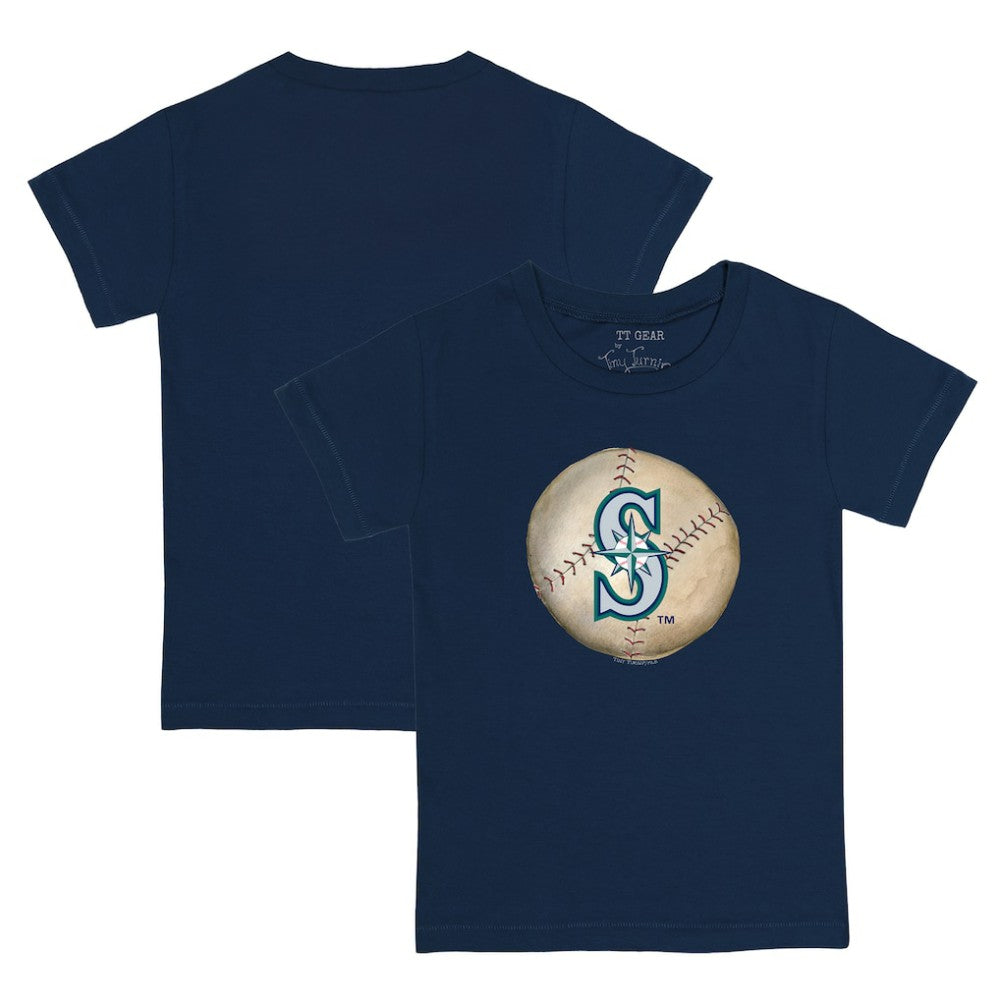 Seattle Mariners Tiny Turnip Youth Stitched Baseball T-Shirt - Navy