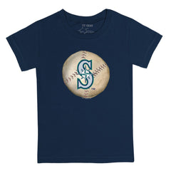 Seattle Mariners Tiny Turnip Youth Stitched Baseball T-Shirt - Navy
