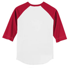 Boston Red Sox Tiny Turnip Youth Stitched Baseball 3/4-Sleeve Raglan T-Shirt - White/Red