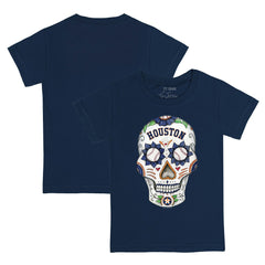 Houston Astros Tiny Turnip Youth Sugar Skull T-Shirt - Navy
