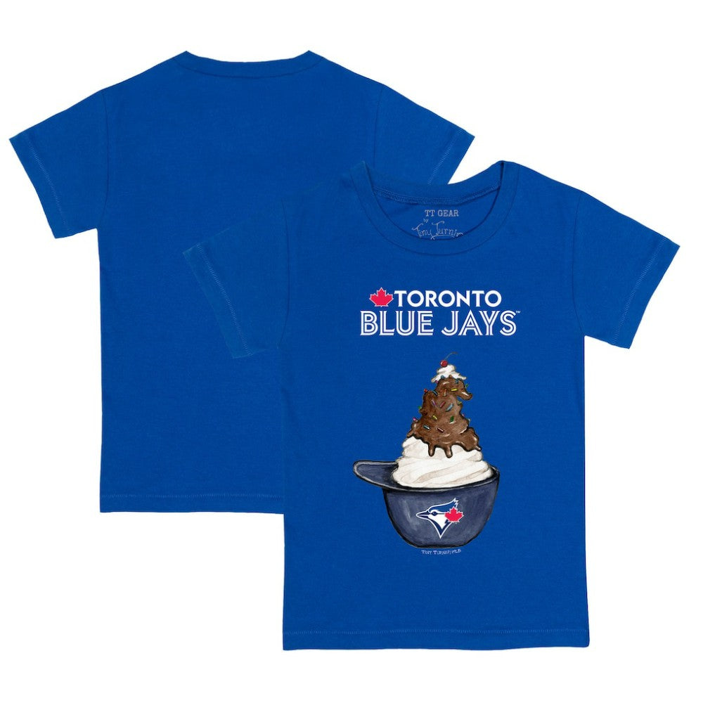 Toronto Blue Jays Tiny Turnip Youth Sundae Helmet T-Shirt - Royal