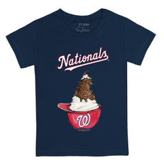 Washington Nationals Tiny Turnip Youth Sundae Helmet T-Shirt - Navy