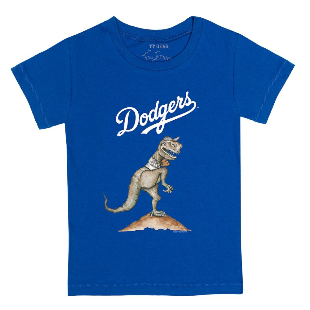 Los Angeles Dodgers Tiny Turnip Youth TT Rex T-Shirt - Royal