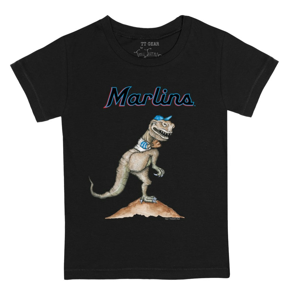 Miami Marlins Tiny Turnip Youth TT Rex T-Shirt - Black