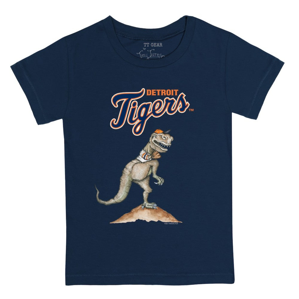 Detroit Tigers Tiny Turnip Youth TT Rex T-Shirt - Navy