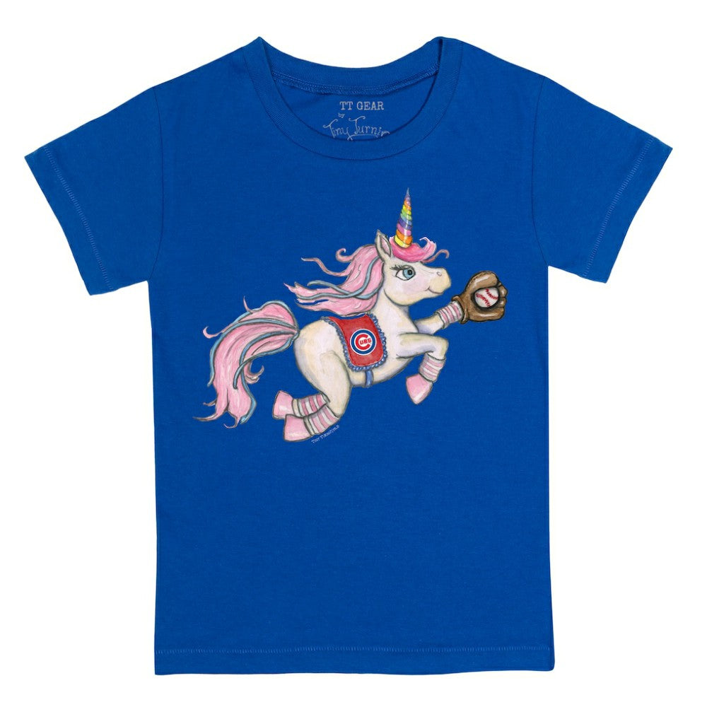 Chicago Cubs Tiny Turnip Youth Unicorn T-Shirt - Royal