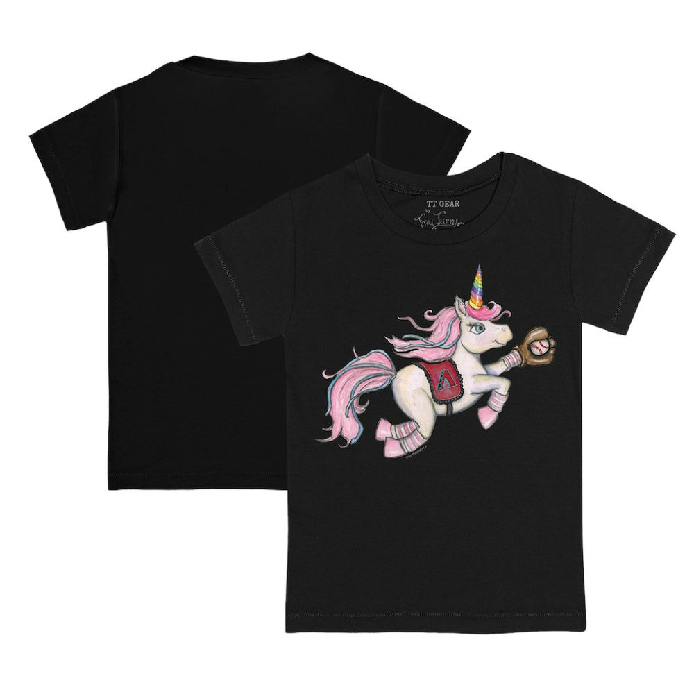 Arizona Diamondbacks Tiny Turnip Youth Unicorn T-Shirt - Black