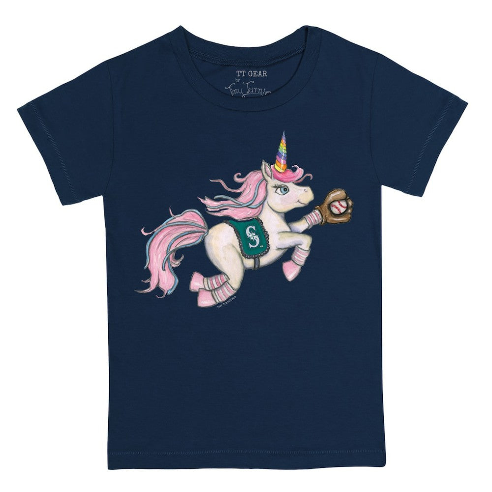 Seattle Mariners Tiny Turnip Youth Unicorn T-Shirt - Navy