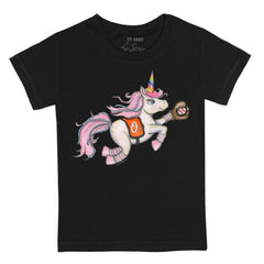 Baltimore Orioles Tiny Turnip Youth Unicorn T-Shirt - Black