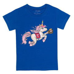 Texas Rangers Tiny Turnip Youth Unicorn T-Shirt - Royal