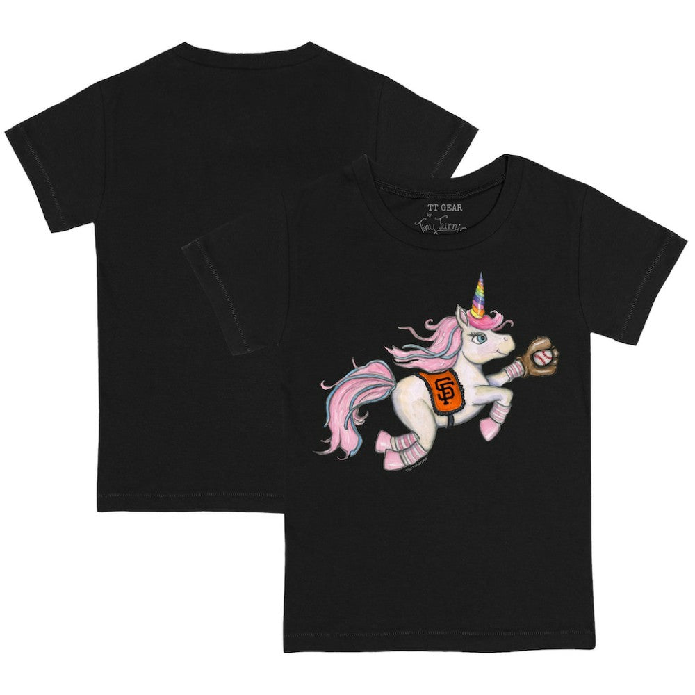 San Francisco Giants Tiny Turnip Youth Unicorn T-Shirt - Black