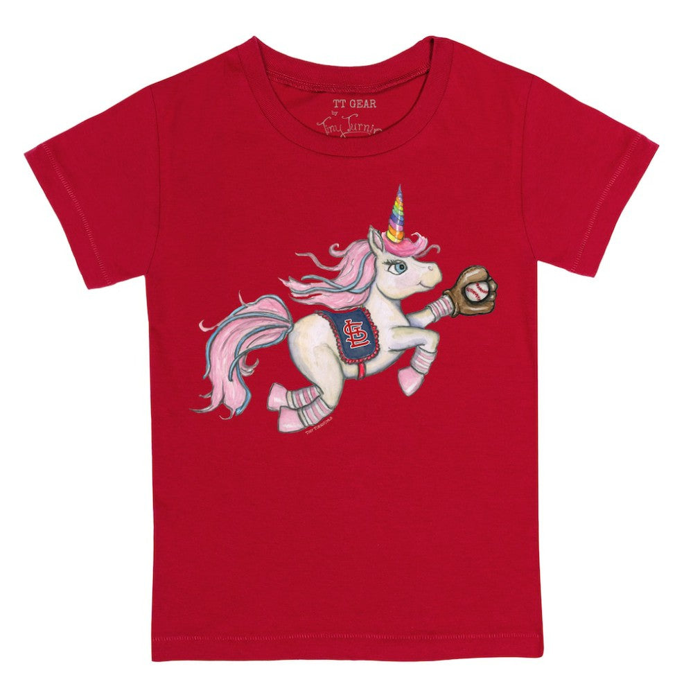 St. Louis Cardinals Tiny Turnip Youth Unicorn T-Shirt - Red