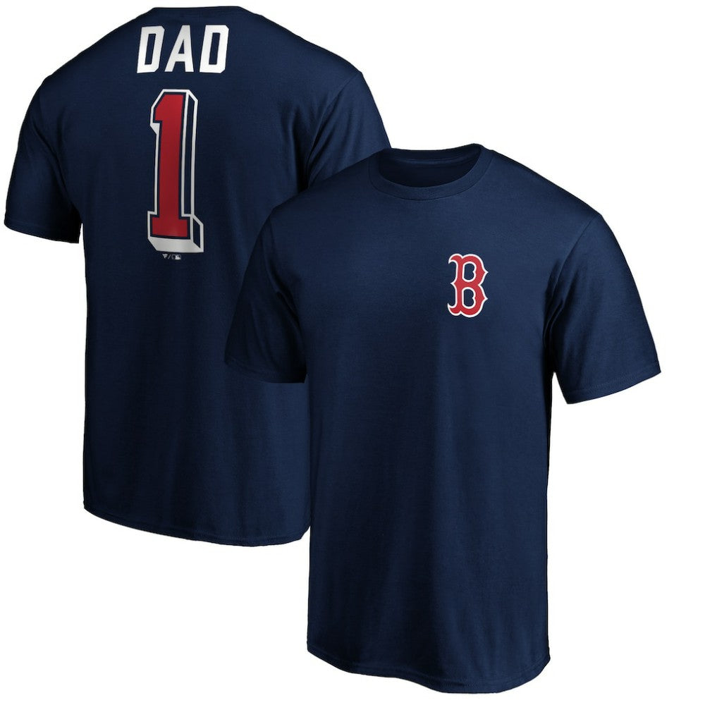Boston Red Sox Number One Dad T-Shirt - Navy
