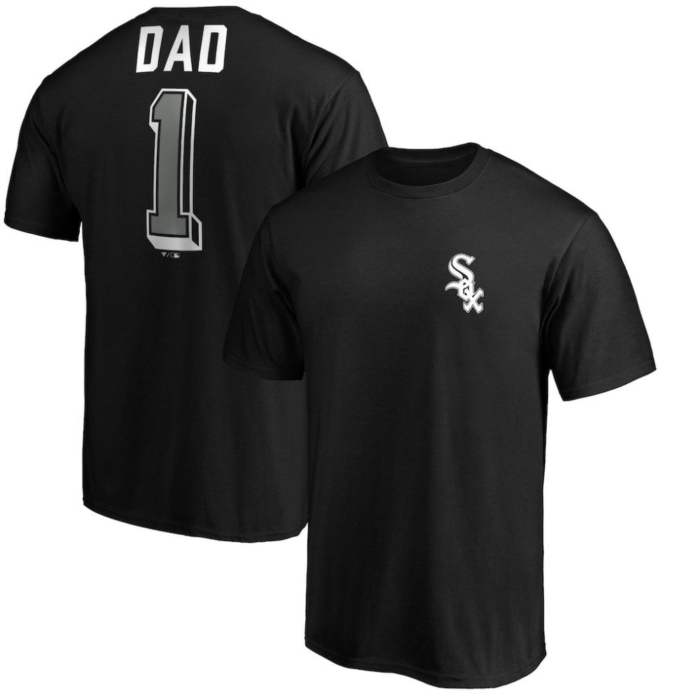 Chicago White Sox Number One Dad T-Shirt - Black