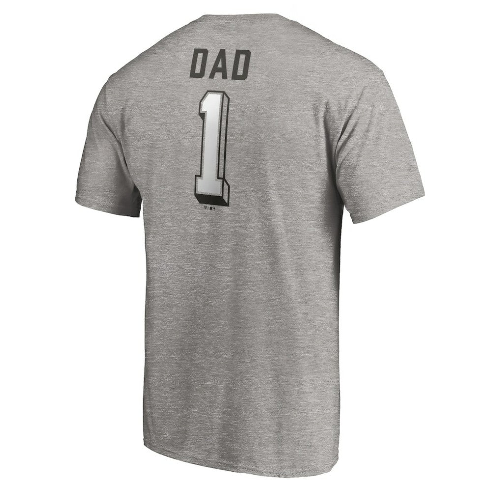 Chicago White Sox Number One Dad T-Shirt - Heather Gray