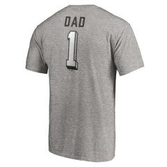 Chicago White Sox Number One Dad T-Shirt - Heather Gray