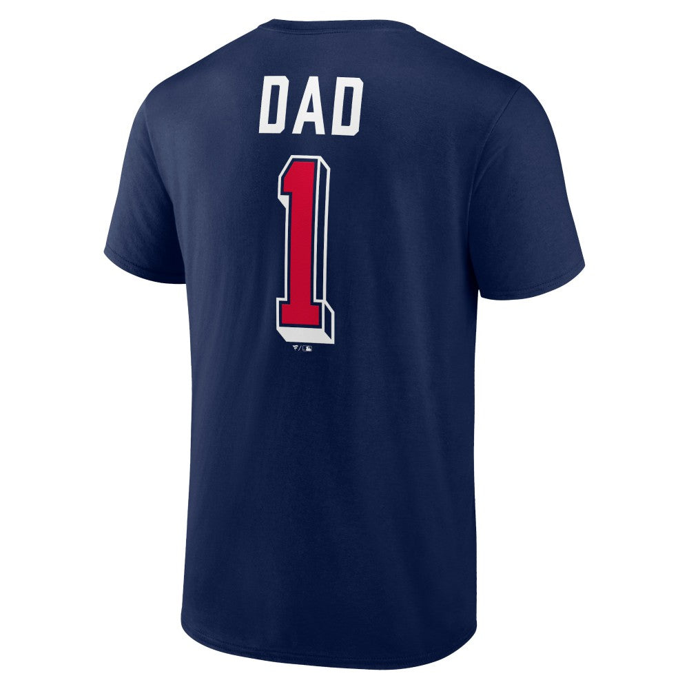 Cleveland Guardians Number One Dad Team Logo T-Shirt - Navy