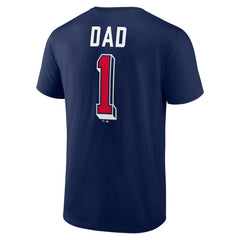 Cleveland Guardians Number One Dad Team Logo T-Shirt - Navy