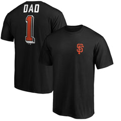 San Francisco Giants Number One Dad T-Shirt - Black