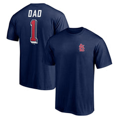 St. Louis Cardinals Number One Dad T-Shirt - Navy