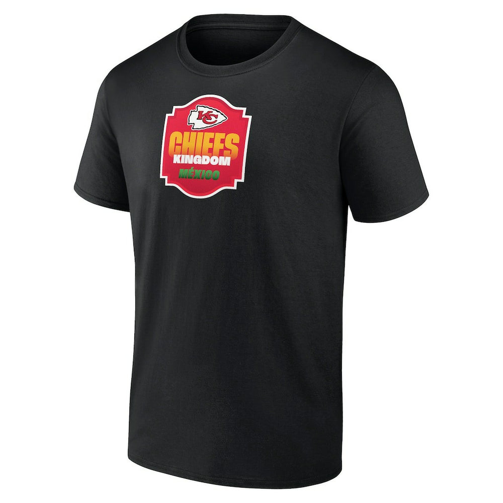 Kansas City Chiefs Kingdom Mexico T-Shirt - Black on sale