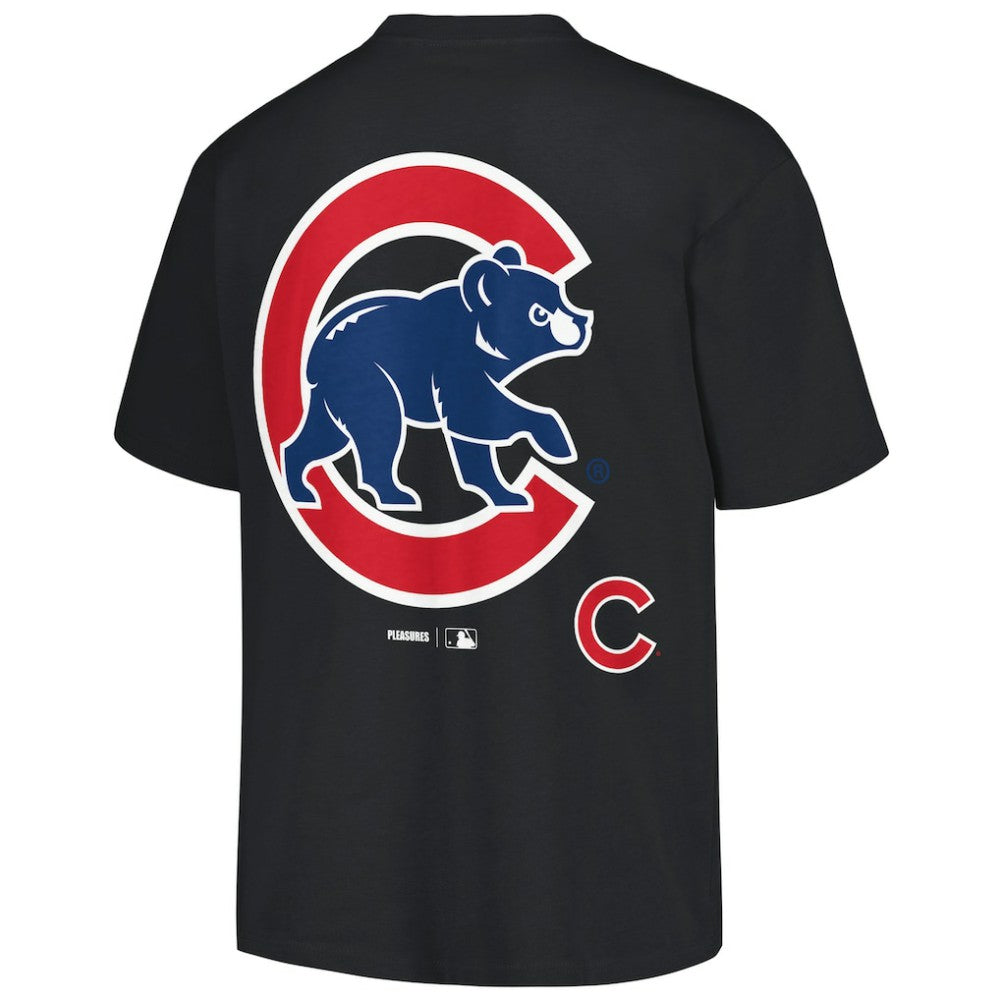 Chicago Cubs PLEASURES Ballpark T-Shirt - Black