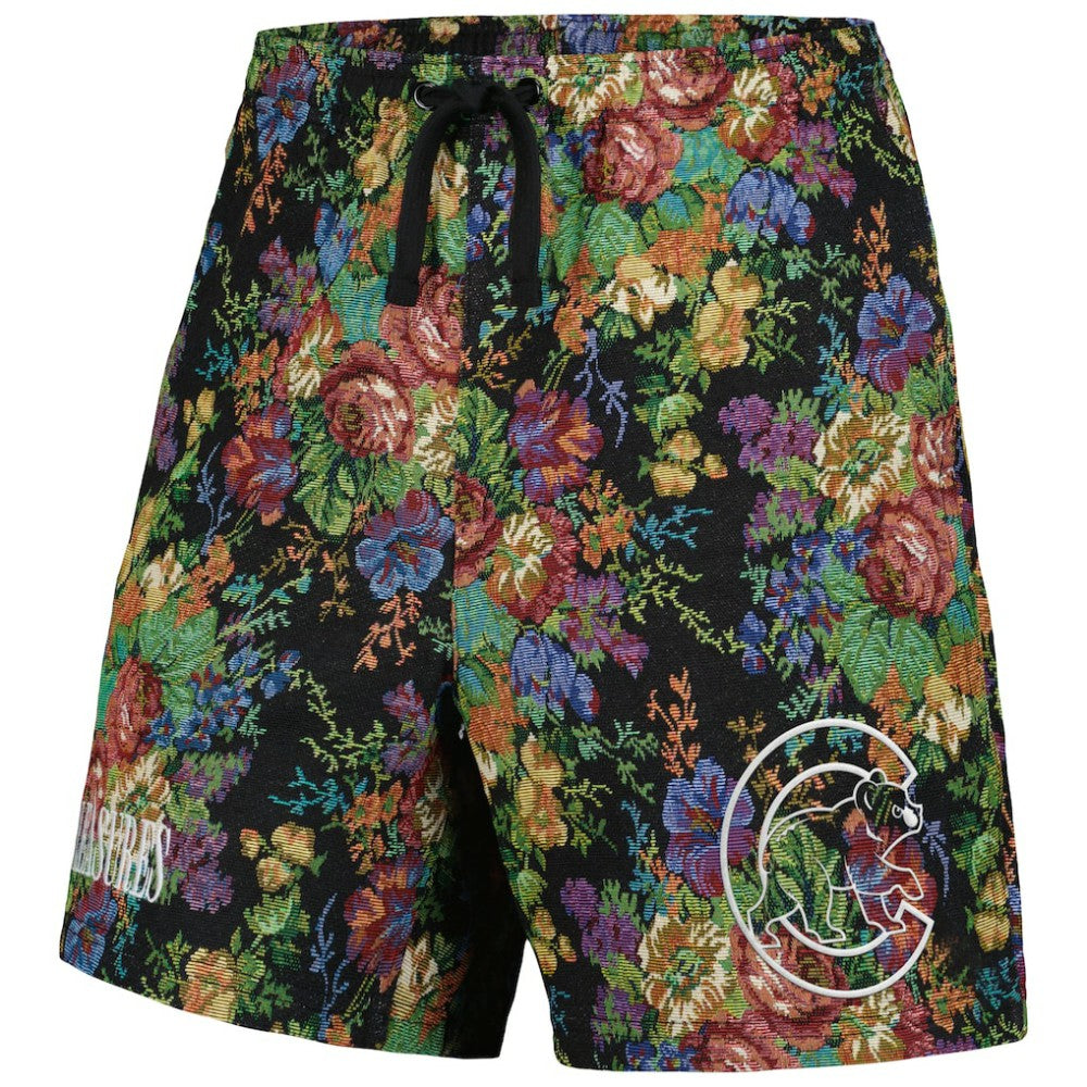 Chicago Cubs PLEASURES Floral Shorts - Black