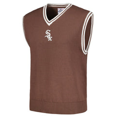 Chicago White Sox PLEASURES Knit V-Neck Pullover Sweater Vest - Brown