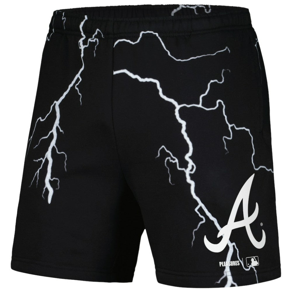 Atlanta Braves PLEASURES Lightning Shorts - Black