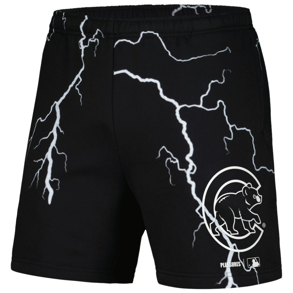 Chicago Cubs PLEASURES Lightning Shorts - Black