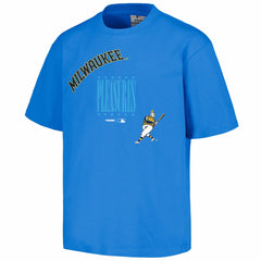 Milwaukee Brewers PLEASURES Repurpose T-Shirt - Royal