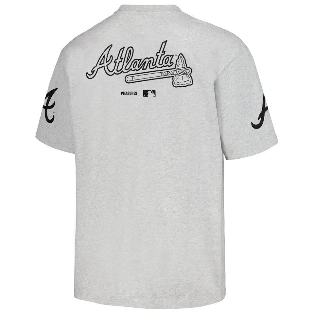Atlanta Braves PLEASURES Team T-Shirt - Gray